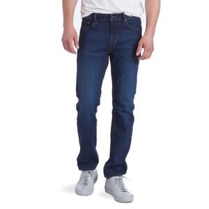 Mott & Bow Slim Grand Straight Jeans Men W36 L30 Dark Wash Stretch Denim Zip Fly